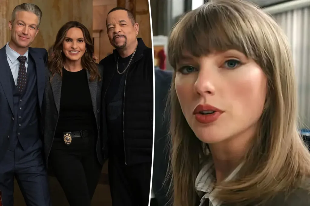 Taylor Swift grava esquete com elenco de Law & Order: SVU e leva doces para os atores, diz Ice-T