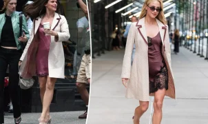 Lili Reinhart recria looks clássicos de comédias românticas em divulgação de novo filme