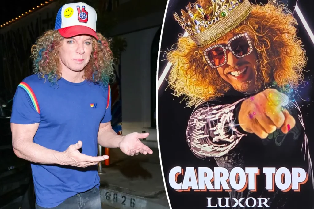 Carrot Top segue internado e shows em Las Vegas ficam sem definição