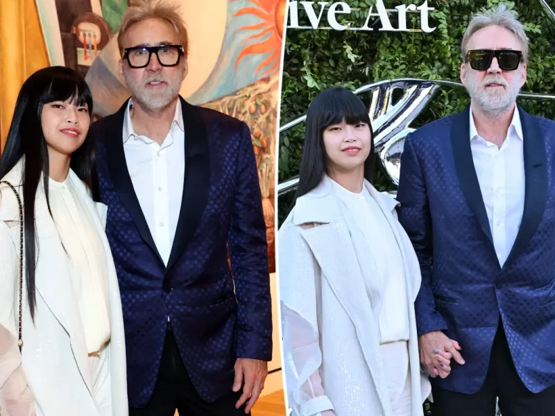 Nicolas Cage e Riko Shibata aparecem em evento do Lucas Museum em Los Angeles