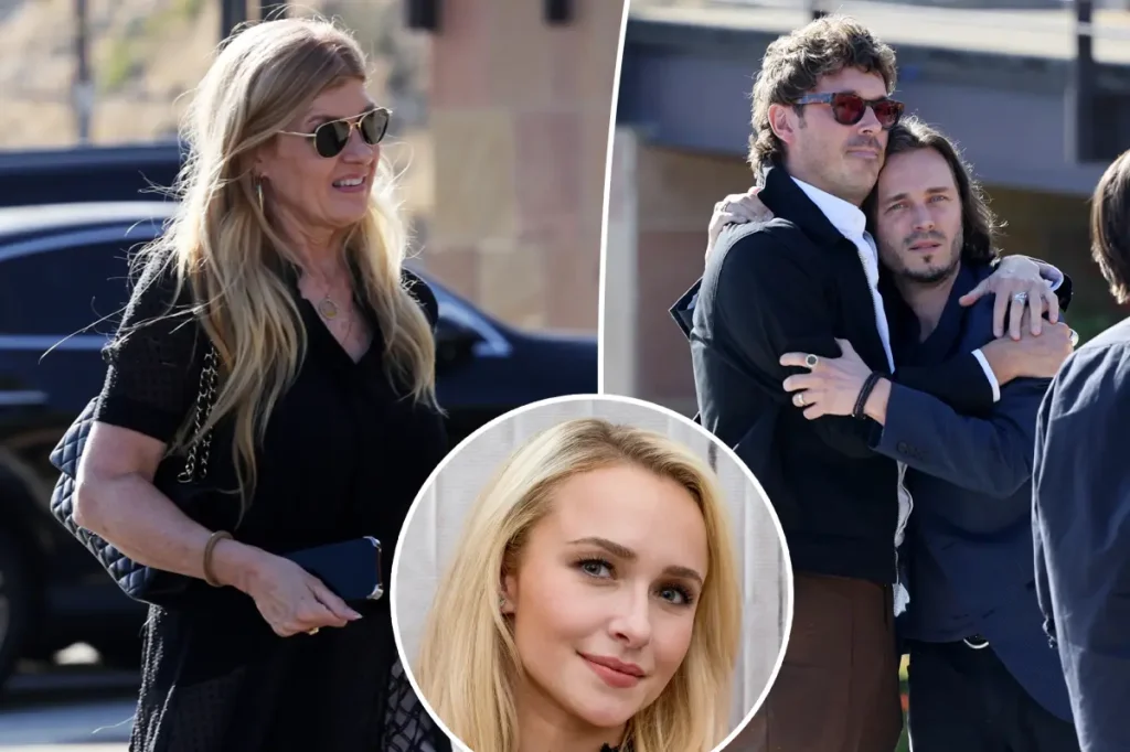Connie Britton comparece a memorial de Hayden Panettiere na Califórnia