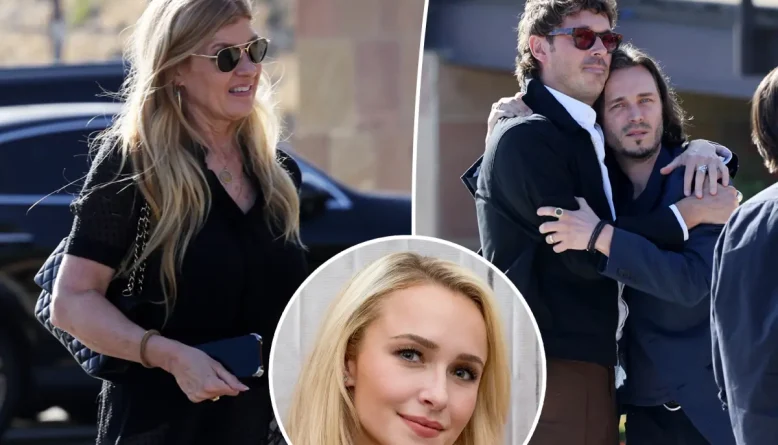 Connie Britton comparece a memorial de Hayden Panettiere na Califórnia