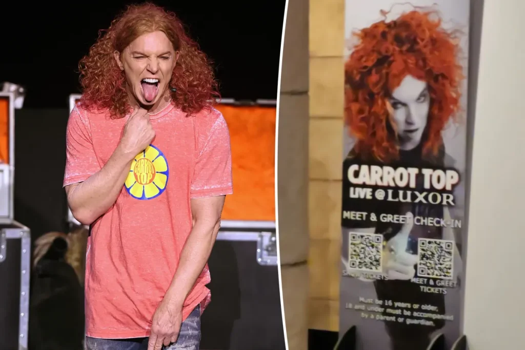Carrot Top tem shows cancelados em Las Vegas após suposta tentativa de suicídio