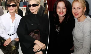 Leighton Meester e Kelly Rutherford se reencontram na Semana de Moda de Milão