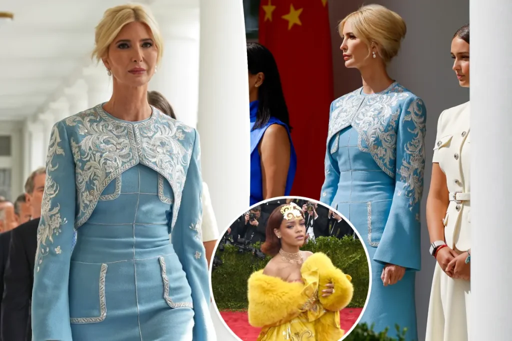 Ivanka Trump usa vestido de Guo Pei em jantar de Estado na Casa Branca