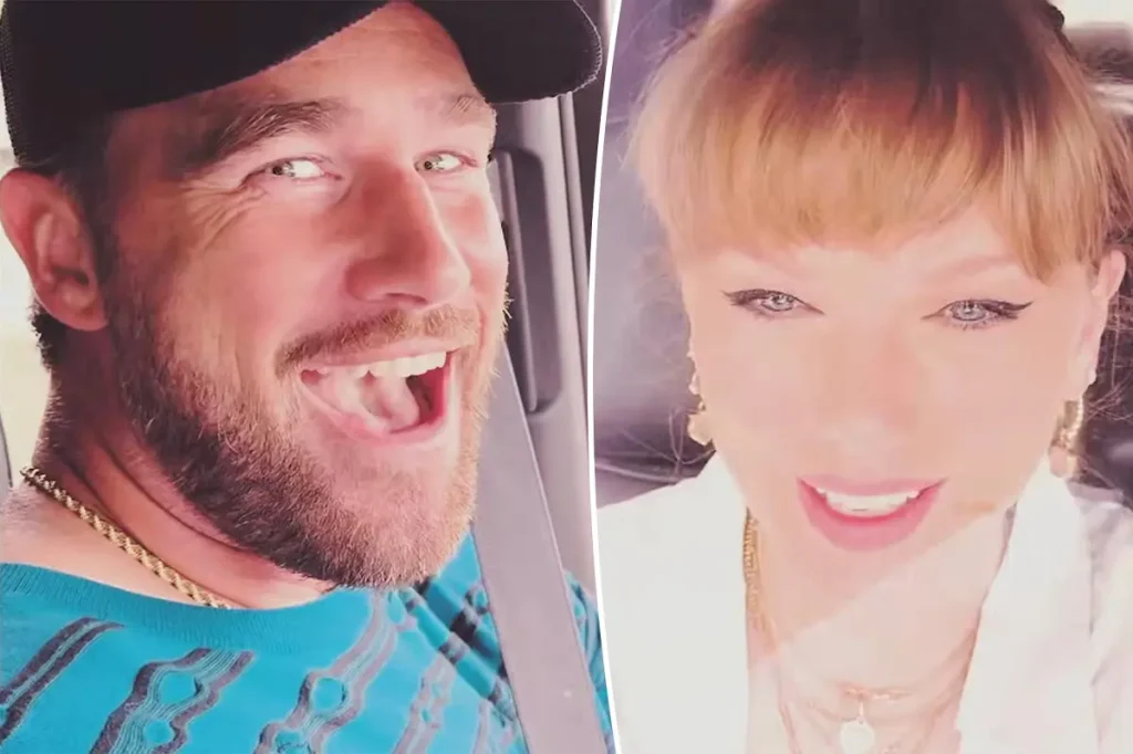 Taylor Swift mostra imagens inéditas de Travis Kelce em casa no vídeo de Cleveland!