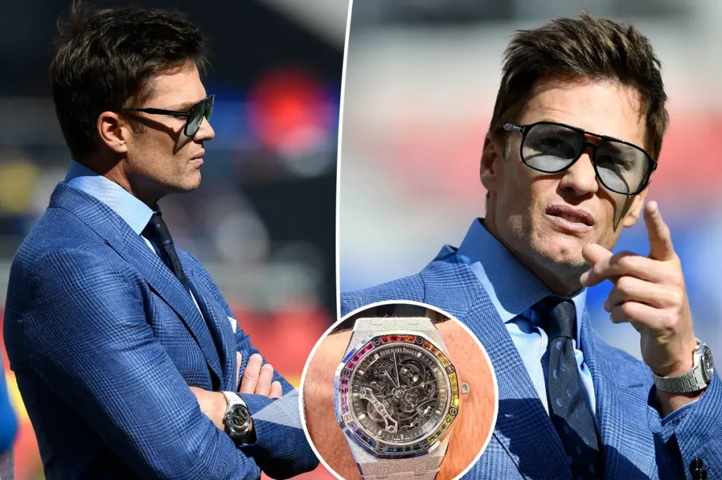 Tom Brady exibe relógio Audemars Piguet de quase meio milhão de dólares em jogo da NFL