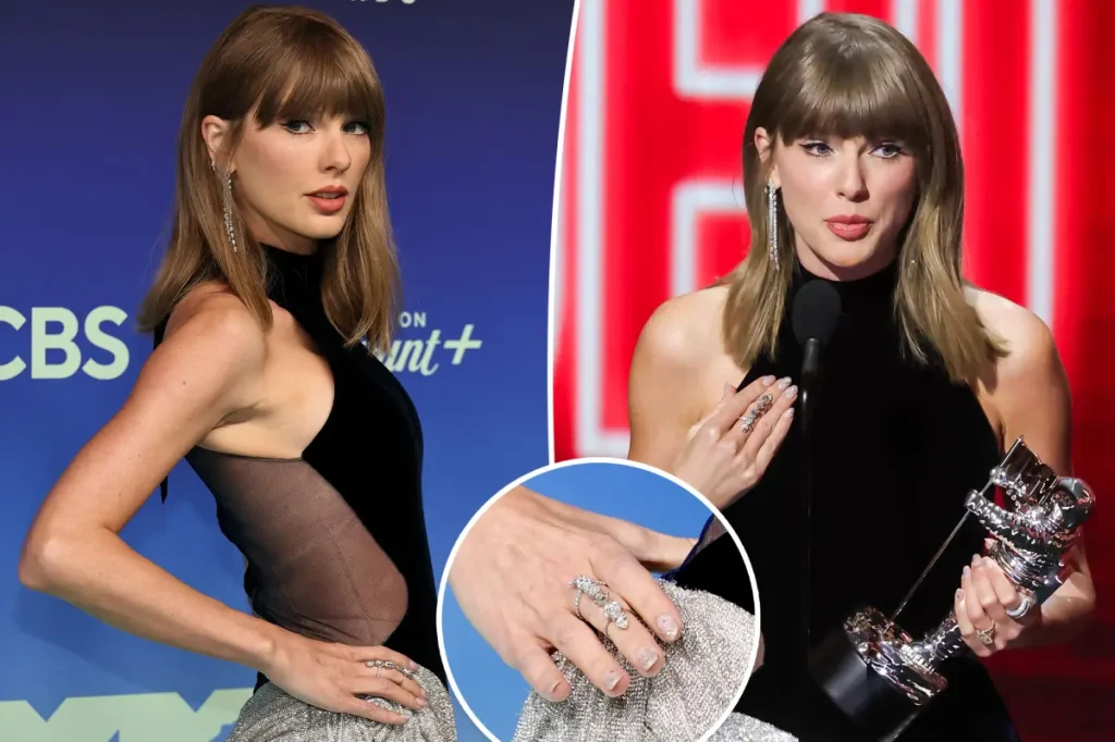 Anel de Taylor Swift no VMA 2026 tem mais de 10 quilates e seis pedras centrais