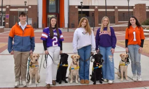 Even on opening weekend, football players at Clemson, LSU might be upstaged on campus by these furry friends