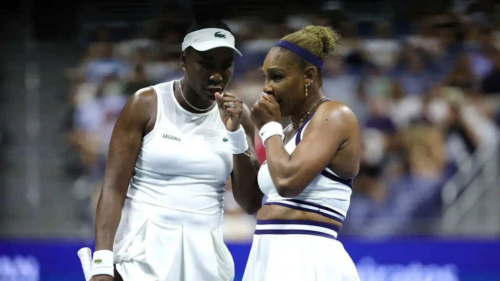 Dupla de irmãs Williams cai em jogo de três sets na volta à quadra do US Open