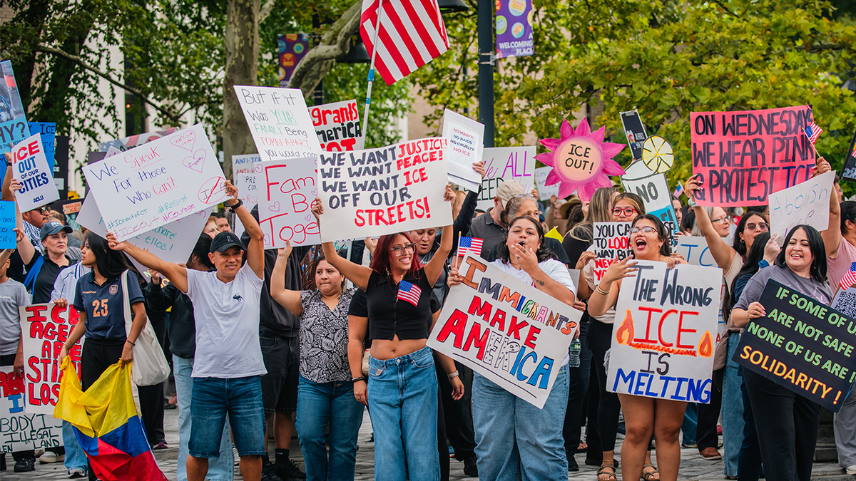Anti-ICE protest