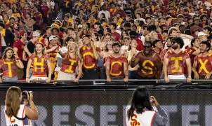 USC fans trade punches with one another in the stands because winning sometimes isn't enough