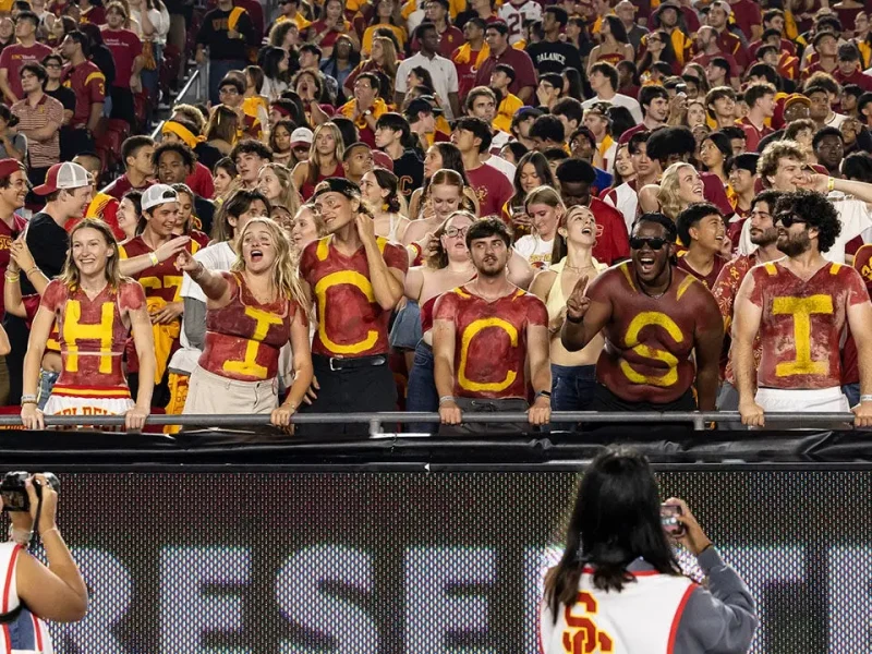 USC fans trade punches with one another in the stands because winning sometimes isn't enough
