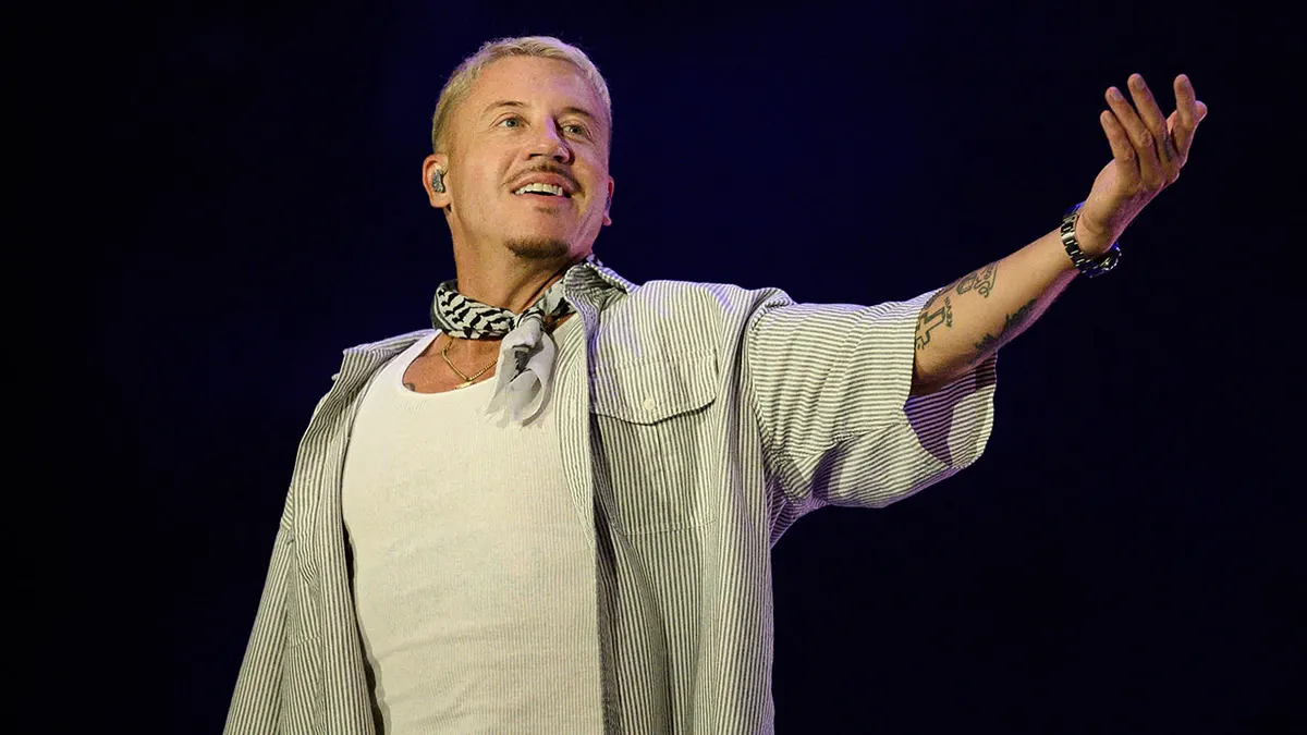Macklemore performing