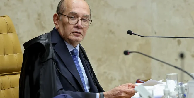 Gilmar Mendes questiona condução de Fux em sessão que referendou afastamento de Andrei Rodrigues