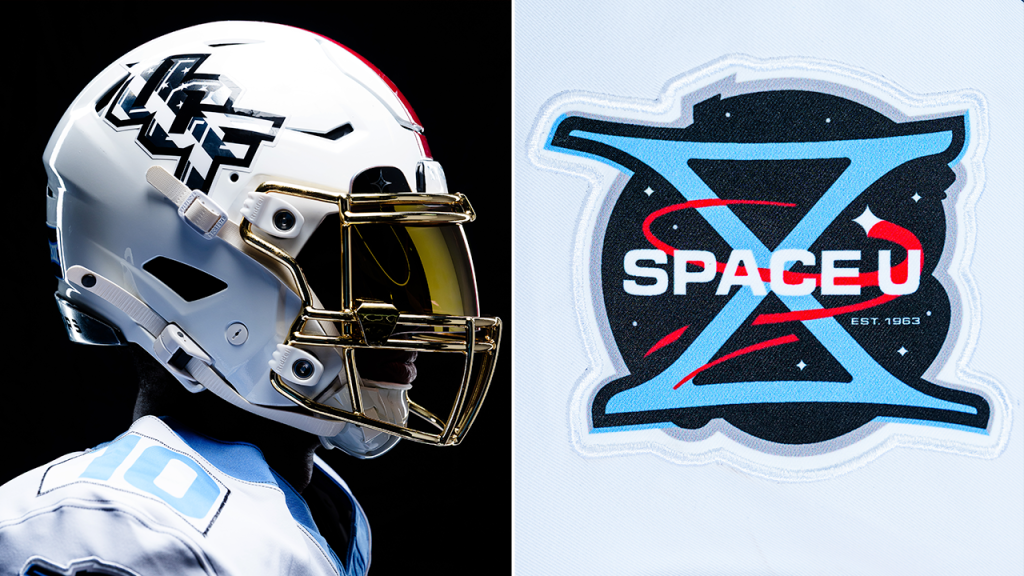 UCF Knights homenageia programas Mercury, Gemini e Apollo em uniforme de jogo espacial