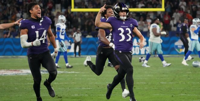 Ravens vencem Cowboys por 34 a 31 no Maracanã na primeira partida da NFL no Rio