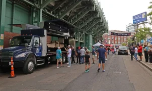 Tunnel to Towers World Trade Center steel beam stops at Fenway Park