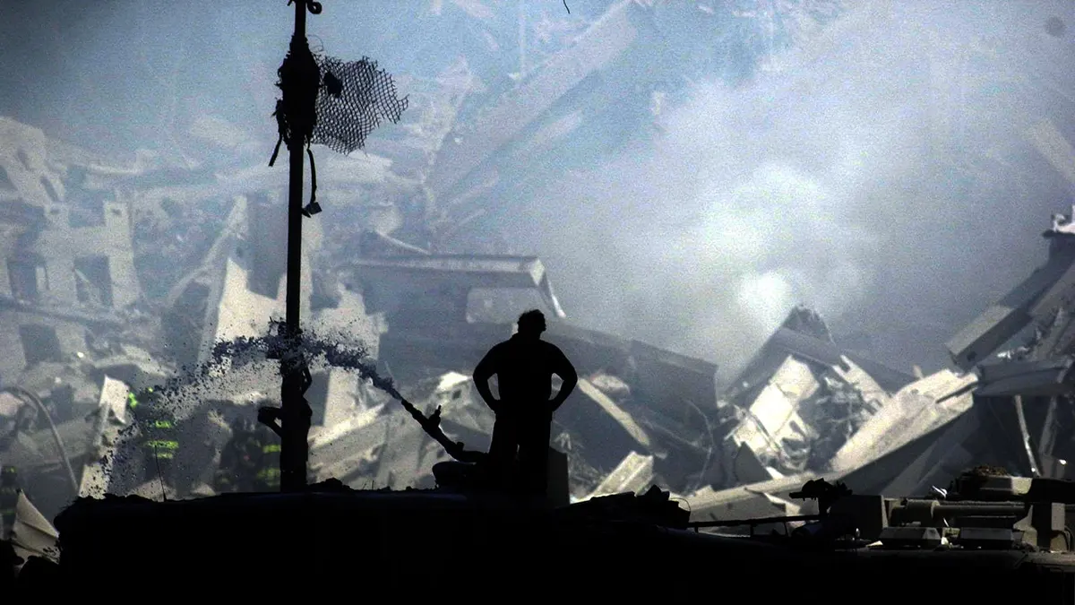 World Trade Centre in New York City after September 11 attacks.