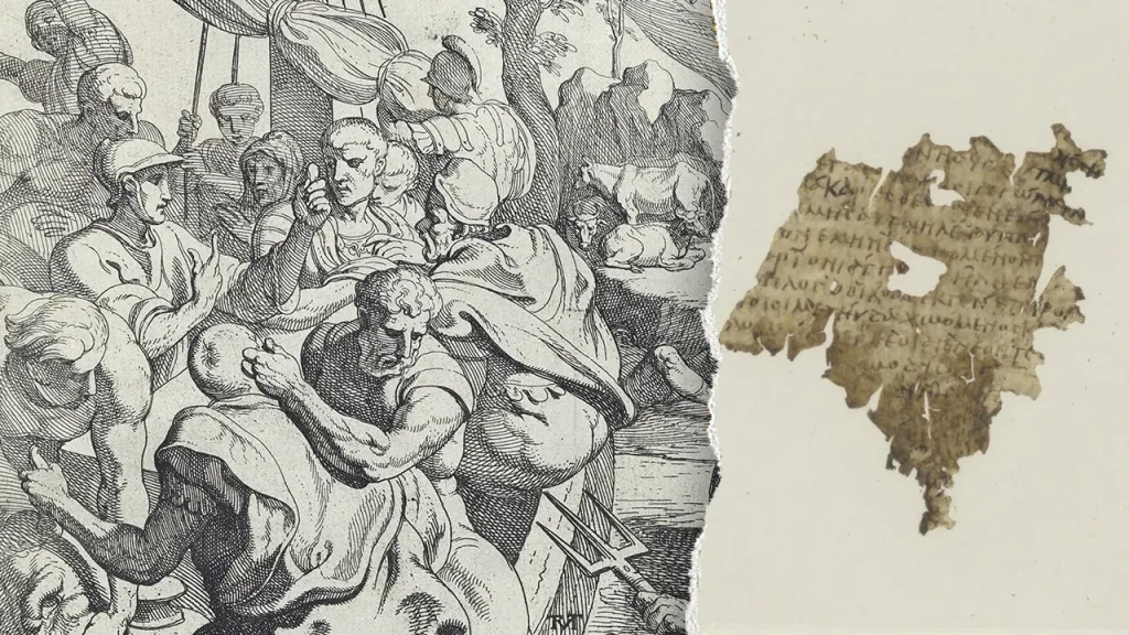Fragmento da Odisseia de Homero é identificado em biblioteca da Universidade de Utrecht