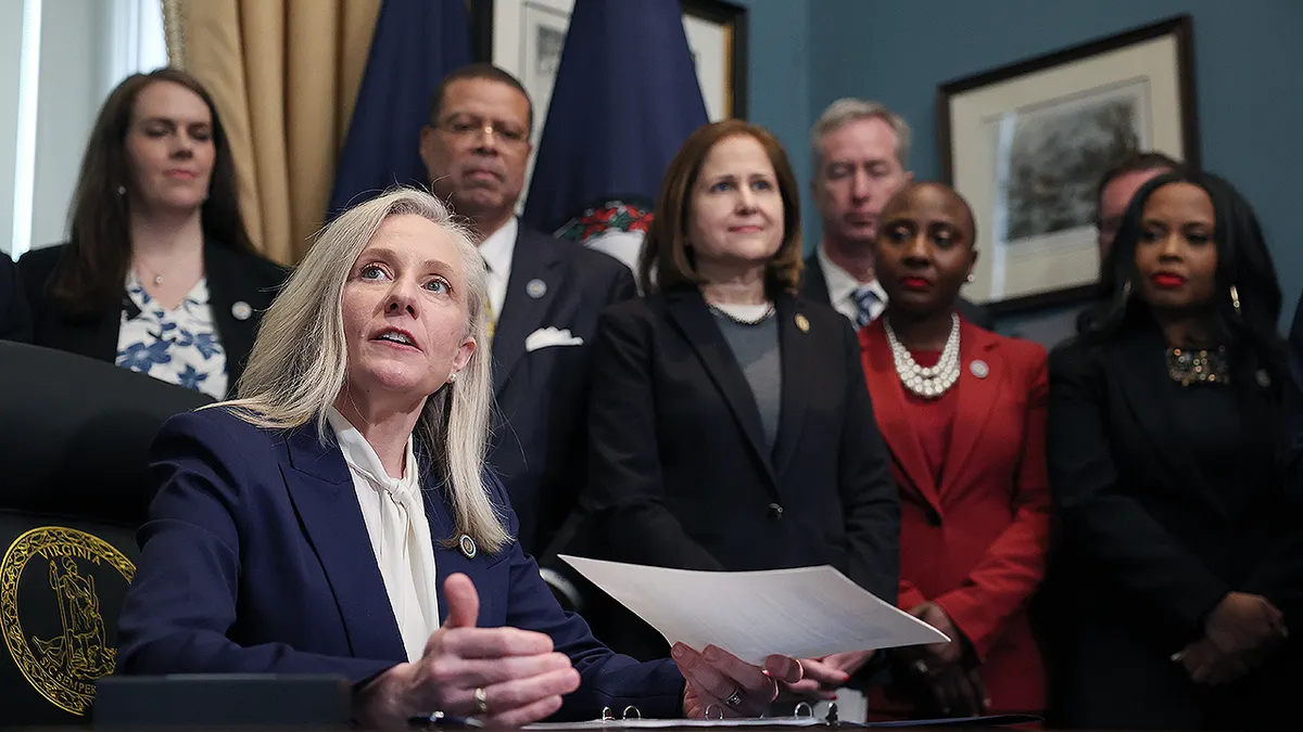 Abigail Spanberger signs orders