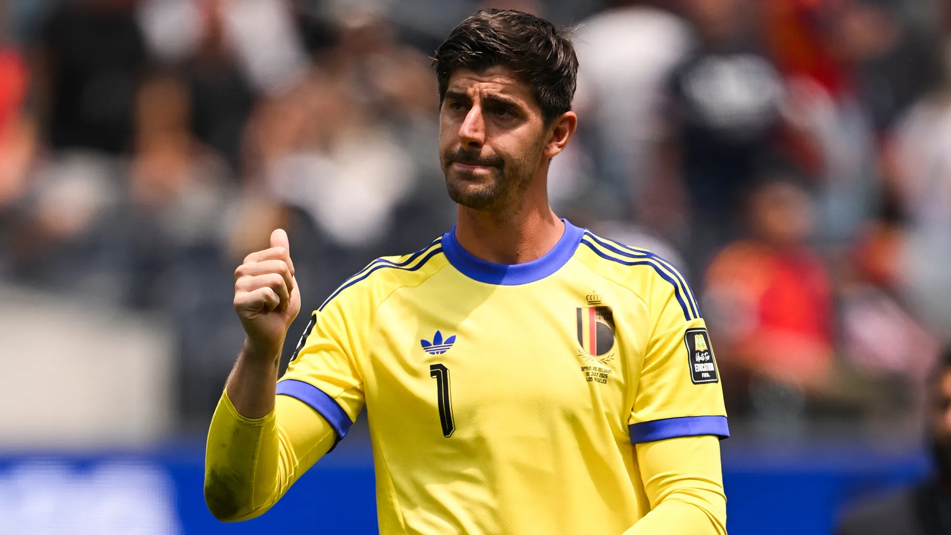 Courtois did not finish the match