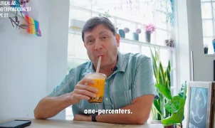 Troy Jackson's boba tea ad mocking Collins and Musk goes widely viral