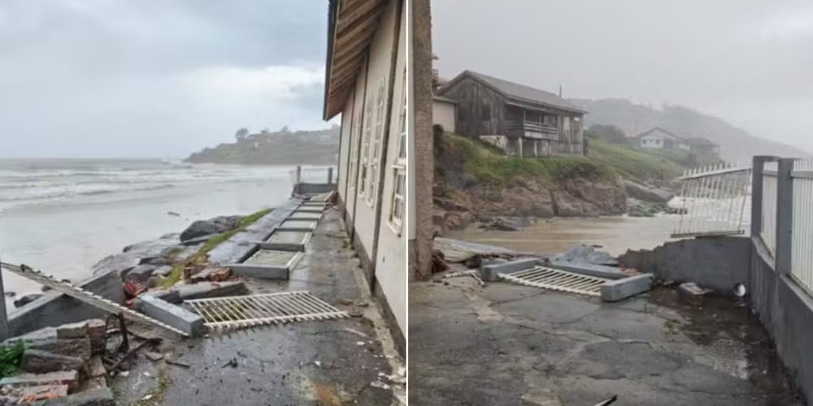Meteotsunami atinge litoral de Santa Catarina e arrasta equipamentos de pesca