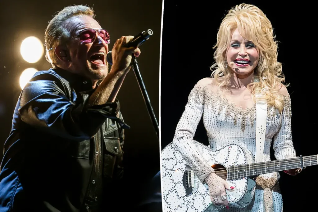 Bono revela que Dolly Parton saiu do repouso para gravar música com o U2