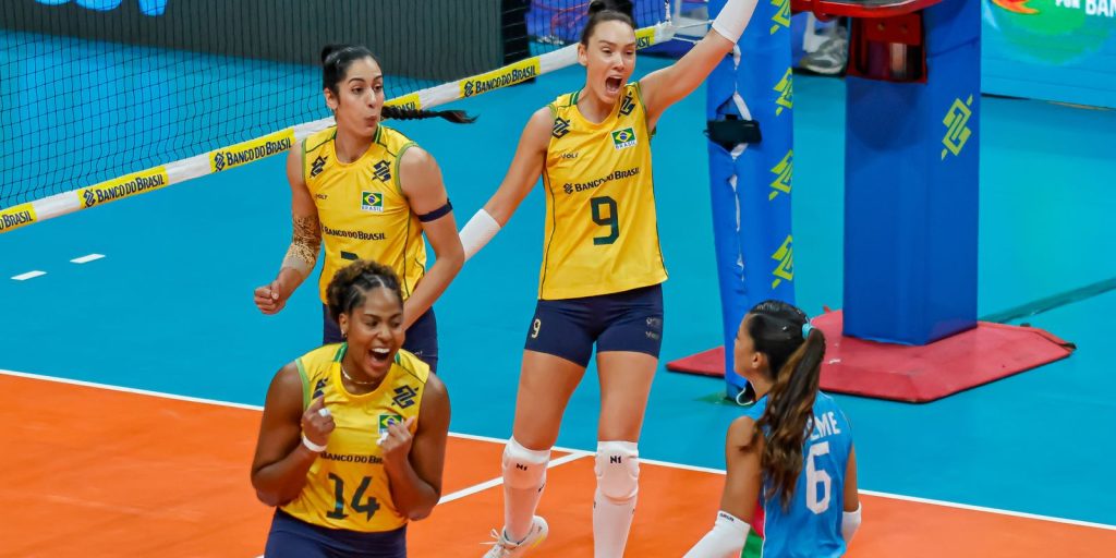 Brasil vence Argentina e conquista vaga olímpica no vôlei feminino