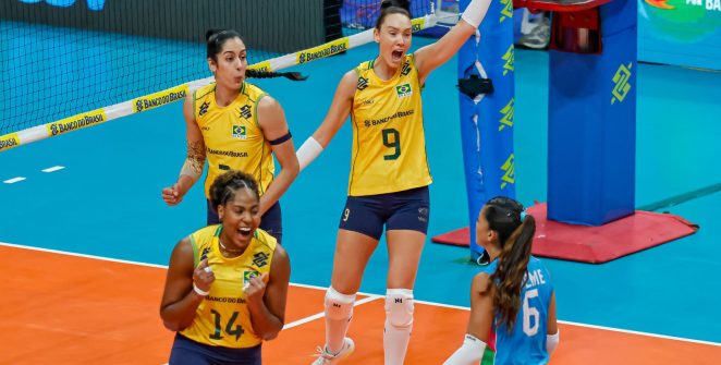 Brasil vence Argentina e conquista vaga olímpica no vôlei feminino