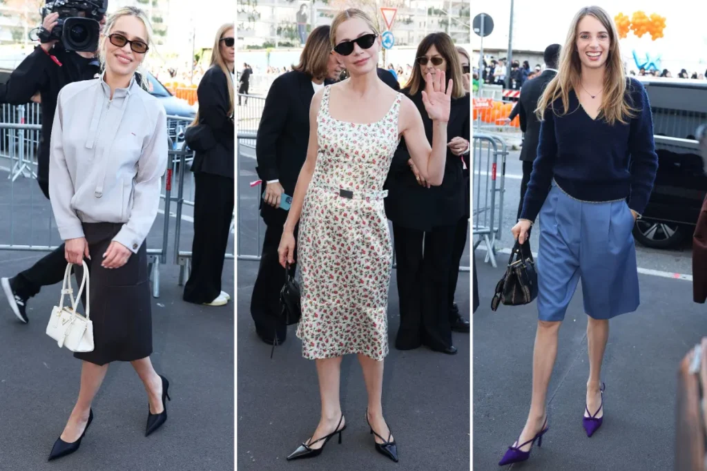 Emilia Clarke e outras estrelas marcam presença na Semana de Moda de Milão