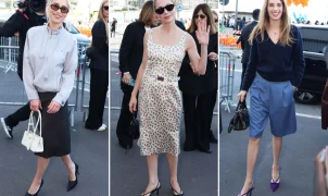 Emilia Clarke e outras estrelas marcam presença na Semana de Moda de Milão
