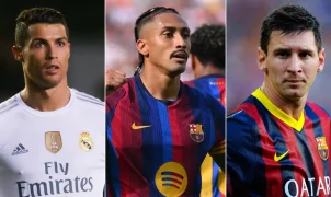 Raphinha supera marca de Cristiano Ronaldo e iguala recorde de Messi no Barcelona