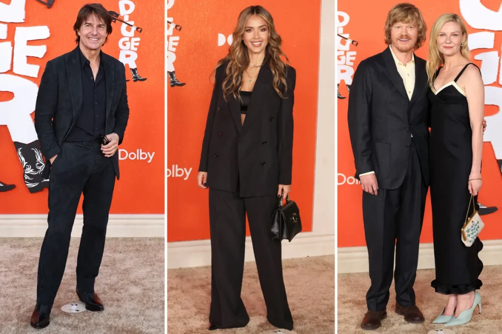 Digger, novo filme de Tom Cruise, tem pré-estreia em Los Angeles com Jessica Alba e Kirsten Dunst