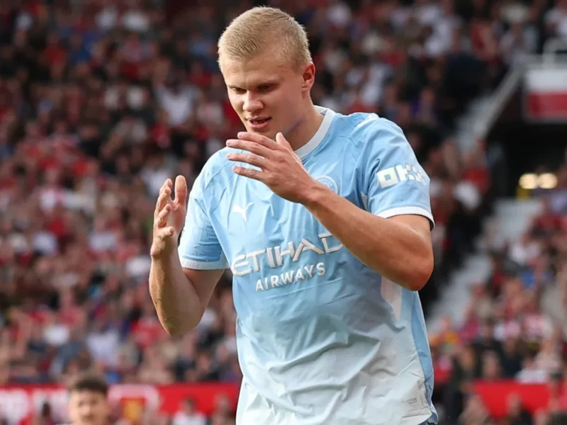 Pro Ref admite erro e confirma que gol de Haaland no dérbi de Manchester não deveria ter sido validado