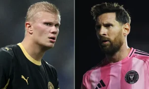 Haaland atinge marca histórica de 59 gols na Champions em 59 jogos e supera ritmo de Messi