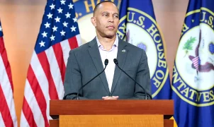 Hakeem Jeffries defied as two House Democrats back Republican rule vote