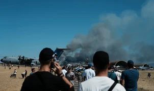 Greek air force Phantom F-4 crashes at Athens Flying Week air show
