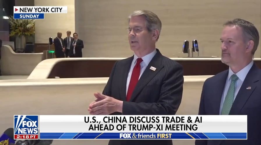 Scott Bessent discusses trade and AI ahead of Trump-Xi summit