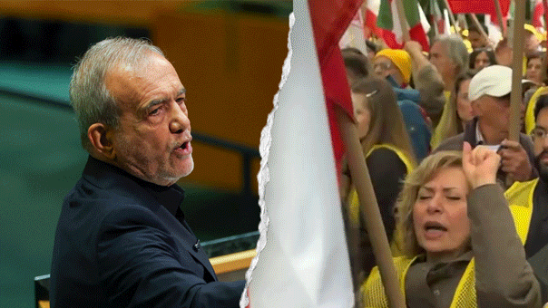 Protesto em Nova York pede prisão de presidente iraniano durante Assembleia da ONU