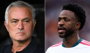 Mourinho sai em defesa de Vini Jr. após vaias da torcida do Real Madrid na estreia da Champions