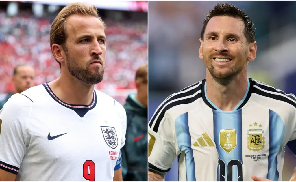 Kane relembra abraço em Messi após eliminação da Inglaterra e exalta espírito coletivo do argentino