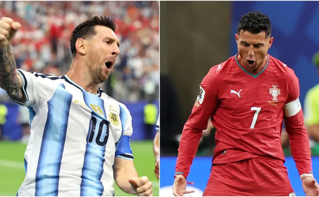Ronaldo chega à pausa internacional com 146 gols e Messi se despede da Argentina