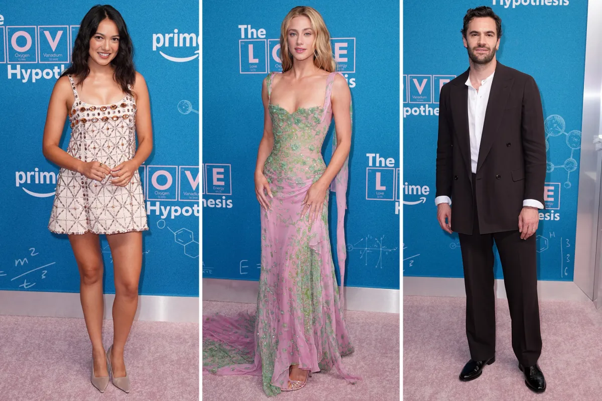 Premiere de The Love Hypothesis em Nova York reúne Lili Reinhart e Tom Bateman