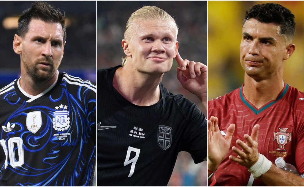 Ronaldo e Haaland se enfrentam pela 1ª vez; Messi nunca jogou contra o norueguês