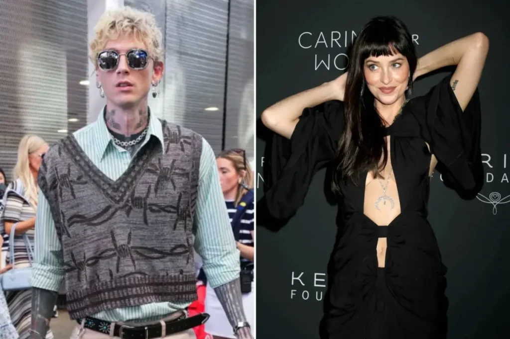 Dakota Johnson e Machine Gun Kelly são vistos juntos em Nova York