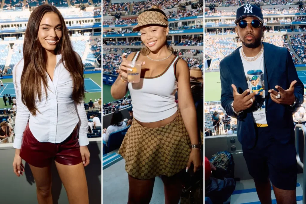 Latto e Grace Ann Nader marcam presença no camarote da Emirates no US Open