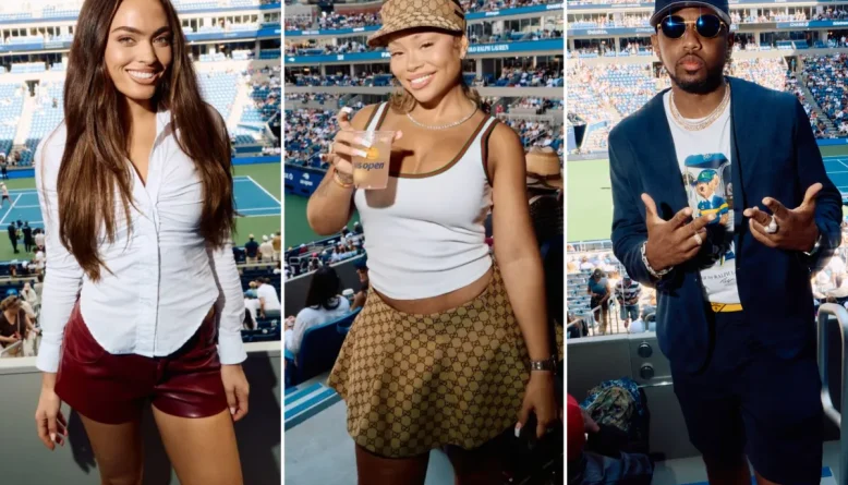 Latto e Grace Ann Nader marcam presença no camarote da Emirates no US Open