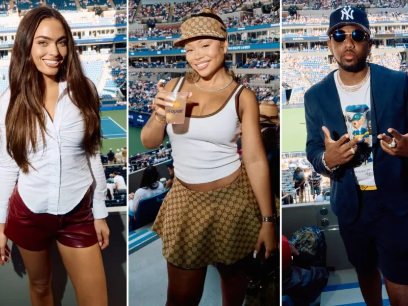 Latto e Grace Ann Nader marcam presença no camarote da Emirates no US Open